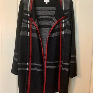 Women Plus Size Open-Front Sweater Cardigan - Size 2X